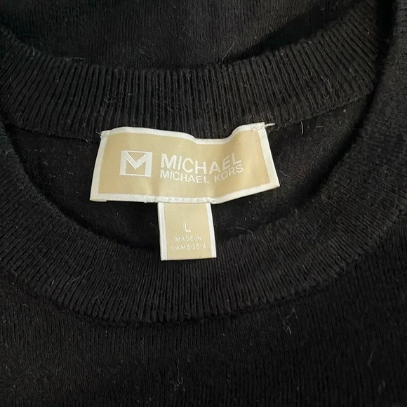 MICHAEL KORS Graphic Crew Neck Sweater, Size  L - Picture 7 of 9